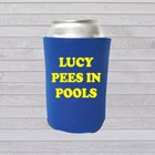 Pee In Pools Coolies  Custom Name And Color  Pool And Birthday Parties Gag Gifts