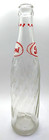 Vintage Spiral Pepsi Clear Bottle With Red Dots Around Neck Of Bottle 10 Ounce