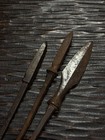 Yajiri Yanone Samurai Arrowheads  Edo Period Antique  Set Of 3