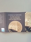 2025 Uk One Eighth Sovereign          22k Pure Gold Anniversary Coin
