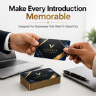 Custom Akuafoil Business Cards Metallic Full Color Premium Printing  500 Pcs