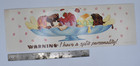 Hallmark Store Display Card Ice Cream 1982 Large Card
