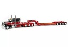 Dcp Peterbilt 389 63    Slpr W fontaine Mag Lowboy Triaxle W  Flip Axle