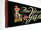 Vintage 1950 s New York Yankees Full Size Baseball Mlb 29  Pennant