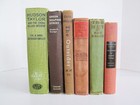 Antique Vintage 1900s-1950s Distressed Books  Shabby Decor Staging Prop Lot Of 6