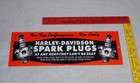 Vintage Harley Davidson Motorcycle Spark Plug Porcelain Metal Gasoline Oil Sign 