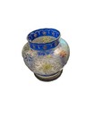 Antique Moser Style 19th Century Enameled Enamel Art Glass Vase Bohemian