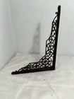 Antique Vintage Ornate Undamaged Webbed Cast Iron Shelf Bracket Hanger