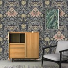 Abyssaly William Morris Wallpaper  Vintage Flowers 17 7  X 118   Blue purple 