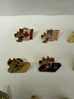 Vintage 1984 Sarajevo Winter Olympics Lapel Pin Lot Of 16 Pins Vucko Mascot Euc