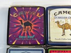 Vtg Lot Of 6 Camel Cigarette Tins Boxed - Bayou Blast  Margarita Mixer  Turkish