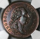 1789 Ngc Ms 64 Bath 1 2 Penny George Iii Conder Somersetshire Dh 27  22020404c 