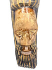 Vintage Hawaiian Hand Carved Tiki Totem 9    Polynesian Wood Statue God Bar Decor