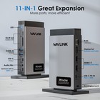 Wavlink 11-in-1 Usb-c Docking Station Triple Display 4k 125w Pd3 1 Multiport Hub