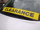 8pc  clearance  Store business Sale Sign Yellow 48 x7 5  Double-sided Endcap