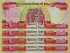 300 000 New Iraqi Dinar - 12 Unc 25k Banknotes Of Iraq Currency  Uv Verified