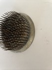 Vintage Metal Silver Spike Flower Frog -3 Inches
