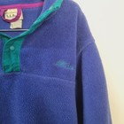 Vtg L l  Bean Fleece Kids Youth Xs 1 4 Snap Pullover Color Block Reflective