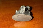 Vintage Hudson Pewter Little Girl With Baby Doll Sitting Figurine   679