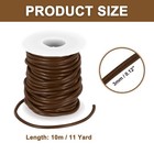 11yard Round Leather Cord For Jewelry Making 3mm Leather String Light Brown