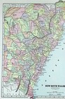 1890s Map Of New South Wales Australia Full Color Lithography 14 5x11 25