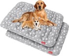 Dog Crate Mat 2 Pack Anti-slip Dog Bed Mat Machine Washable Kennel Pad Multi-opt