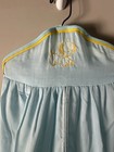 Vtg Hanging Baby Nursery Diaper Stacker Holder 25    Baby Blue Puppy Cottage Chic