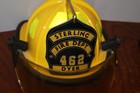 Cairns 1010 Fire Helmet With Eagle Leather Name Ex Condition