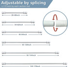 Rod For Window Size 48 84  Long Hd Metal 1  Dia  Window Curtain Rod Holder White