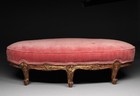 Beauty  C 1750 French Louis Xv Period Six Leg Foot Stool Ottoman Bench