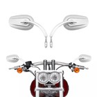 Left Right 8mm Rear View Mirrors Fit For Harley Touring Road Glide Street Glide
