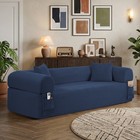 Convertible Sofa Bed  boneless Couch Corduroy Futon Sleeper Couch With 2 Pillows