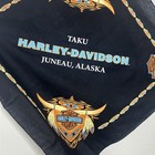 Harley-davidson Black Bandana Scarf Taku Juneau Alaska Tribal First American