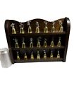 Disney   s Ne Collectors Society Silver Plated   Pewter Bells Lot Of 21 W  Shelf