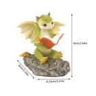 Dragon Statue Mini Dragon Figurine  Resin Home Decor  Cute Ornaments  Lucky A   