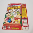 1991 Fruity Pebbles Post Cereal Box Fred Flintstone   Barney Cartoon 1990 Dino