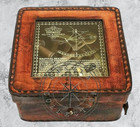 Nautical Brass Sextant Working Marine Vintage Leather Box Rare New Engraved