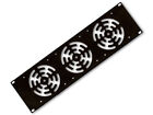 3 Fan  120mm  19  Inch Rack Mount Cooling Panel Dj Rack Case Server Cabinet - 3u