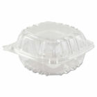 100 Pack-c57pst1 Clear 6  Seal Hinged-lid Plastic Containers For Food   Takeout