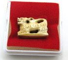 Natural Real Carved Kiew Suea Tiger Thai Amulet Rare Fang Talisman Singh 3 Kwan
