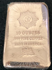 10 Ounces  999 Fine Copper  Bar Made In Usa Shipped With Tracking 