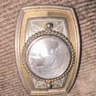 Gold silver Tone Metal Plate Belt Buckle Going One Dollar Silver 1925