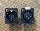 Neutrik Nc3md-h Male   Nc3fd-h Female 40 Count  Horizontal Pcb Mount Xlr New   