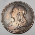 1 - British  - 1899 Penny - Queen Victoria