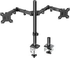  Dual Monitor Mount Fits 13-32 Inch 17 6lbs Lcd Screen  Computer Monitor Desk 