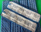 6 Pieces Of New Q410 Rubbermaid Hygen 18 Inch Microfiber Damp Mop Blue