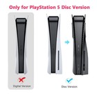Black Faceplate For Ps5 Disc Edition With Cooling Vent Ps5 Console Cover Plates