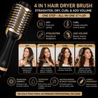 4 In 1 Hair Dryer Brush   Straighten  Dry  Curl   Add Volume Professional
