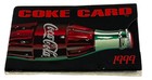 Vintage Coke Card 1999 Coca Cola Rewards  Card In Sleeve As Is Shows Wear