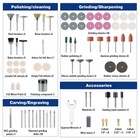 Workpro 476pcs Rotary Tool Accessories Kit Rotary Tool Bits For Sanding Carving